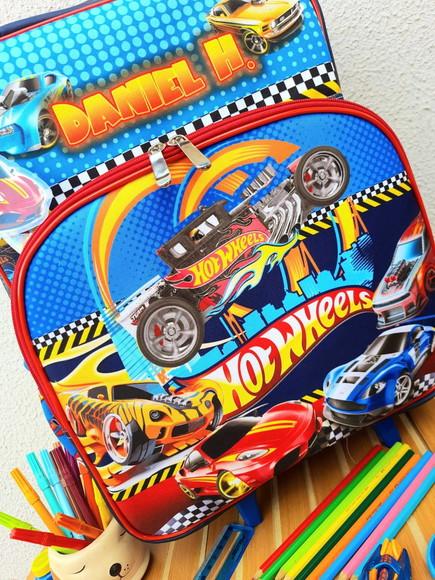 Bolsa/ Mochila de Rodinhas Hotweels
