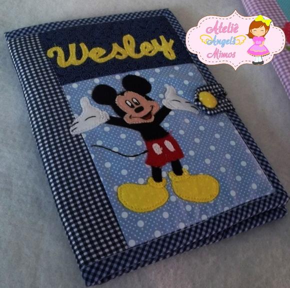 Capa de Carteirinha de vacina Mickey