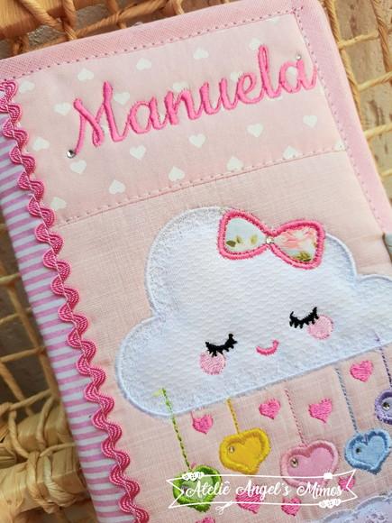 Capa de Carteirinha de vacinação chuva de benção com bolsos