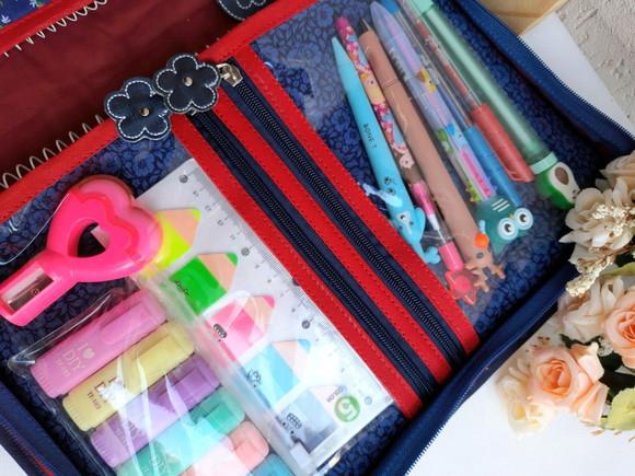 Capa organizadora com bolsos corujinha