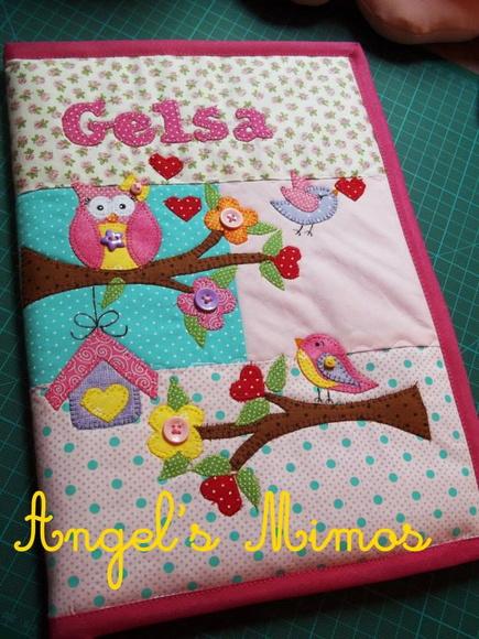Capa para caderno Corujinha