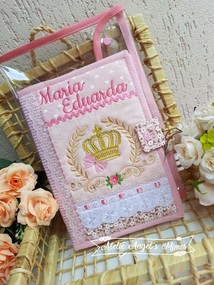 Capa para carteira de vacina Bailarina +capa protetora