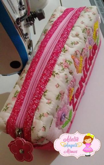 Estojo Box Flores e Borboletas personalizado