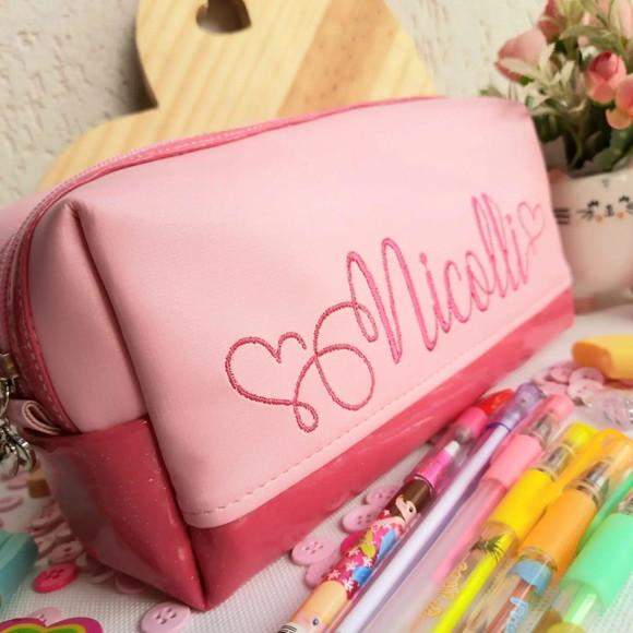 Estojo Box material sintético personalizado