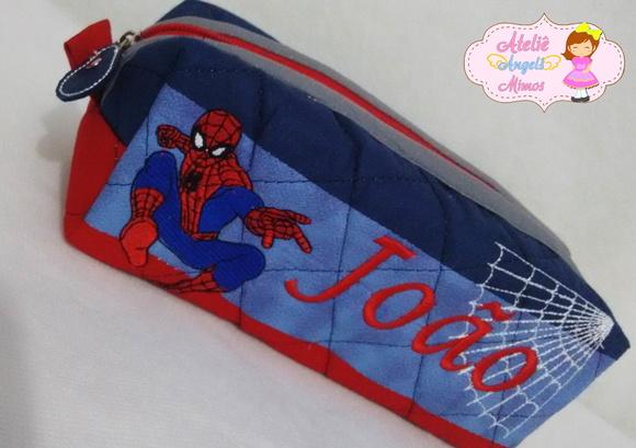 Estojo box personalizado Homem Aranha