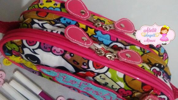 Estojo duplo kawaii