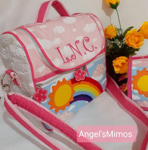 Frasqueira / bolsa arco-iris