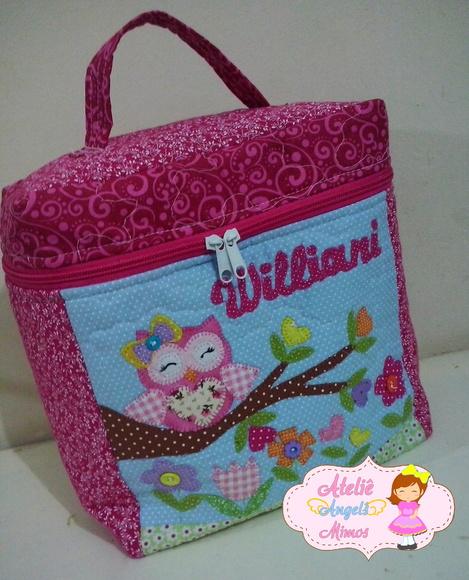 Frasqueira Corujinha Personalizada