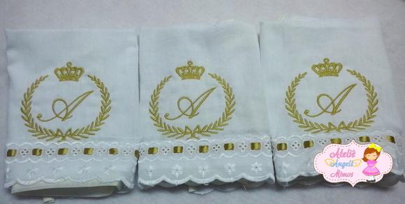 kit 4 fraldas realeza (coroa)