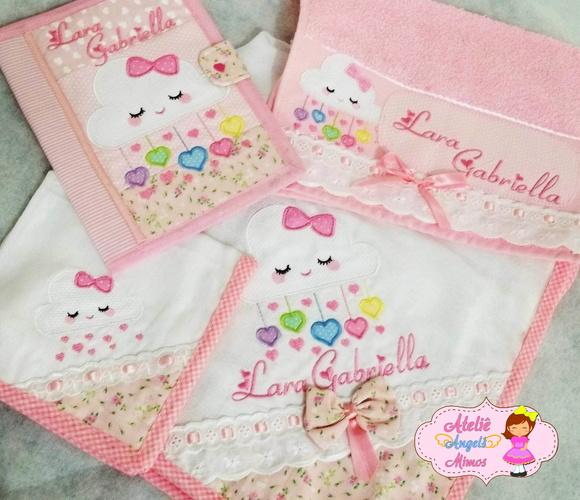 Kit 4 peças chuva de amor