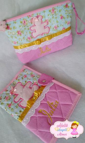 kit baby ursinha floral