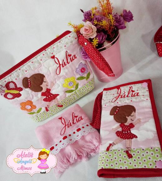 kit Bailarina Necessaire + kit higiene bucal