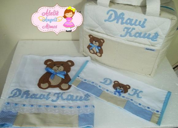 Kit Bolsa + fraldas Ursinho