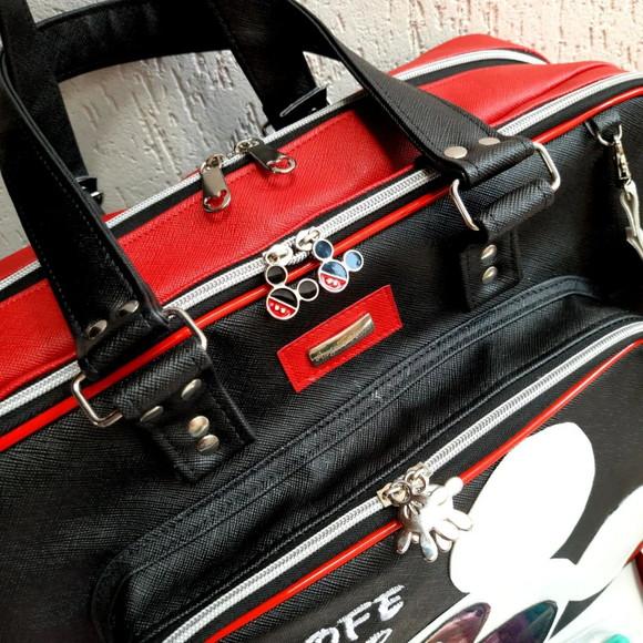 Kit bolsa 3 divisões + bolsa media couro sintetico
