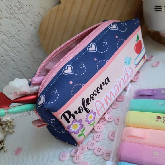 Kit capa de agenda + estojo box personalizado
