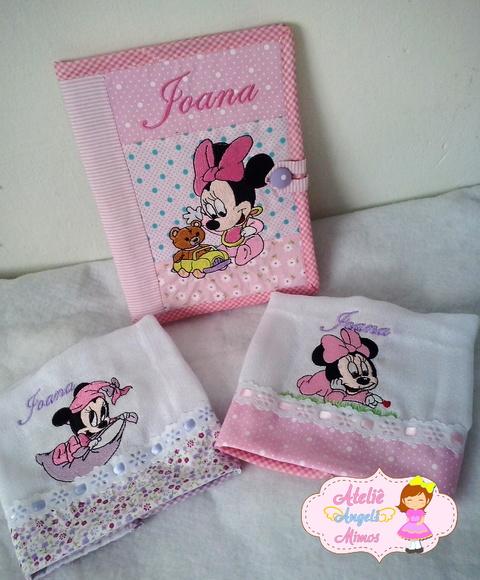 kit Capa de vacina + 2 fraldas de boca