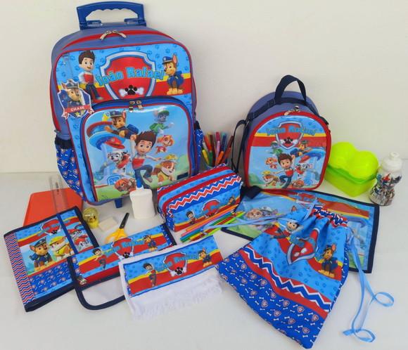 Kit Completo Escolar/ Creche 09 Peças Patrulha
