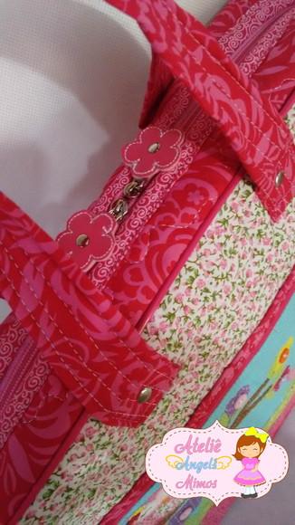 Kit corujinha Bolsa + frasqueira 3 em 1