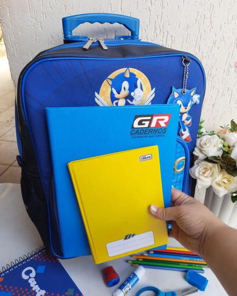 Kit Escolar 3 Peças Sonic
