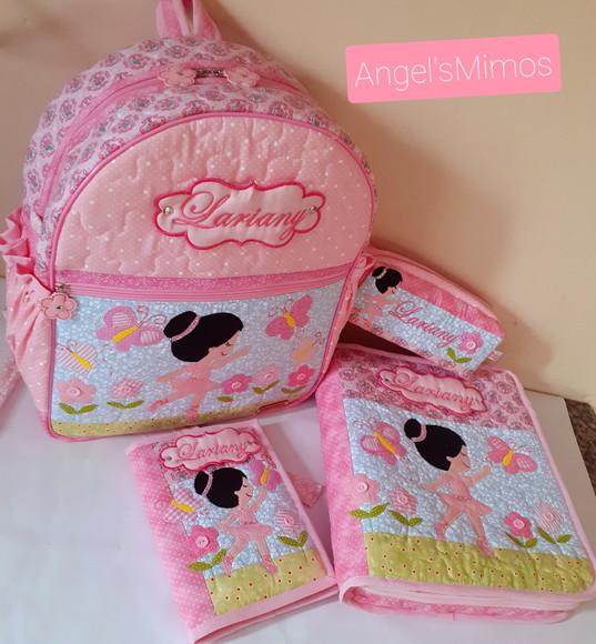 kit escolar 4 peças Bailarina