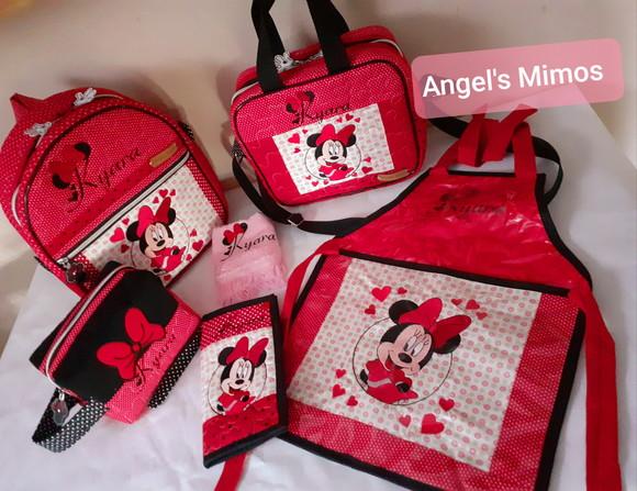 kit escolar infantil Minnie