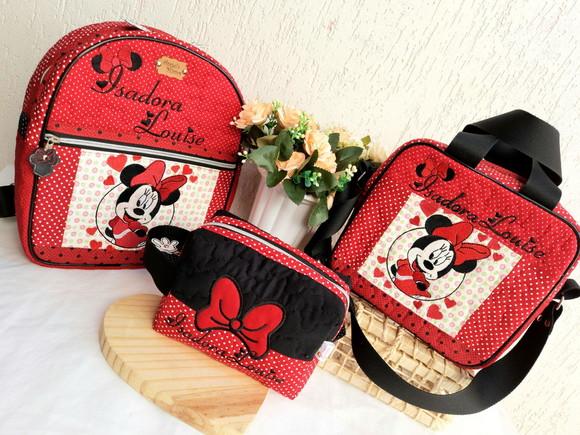 kit escolar infantil Minnie