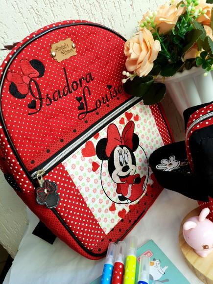 kit escolar infantil Minnie