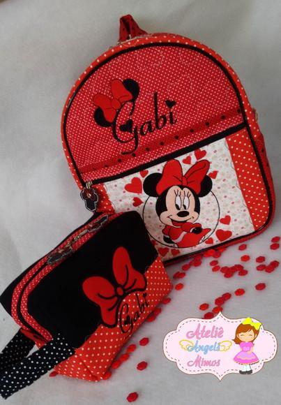 kit escolar infantil Minnie