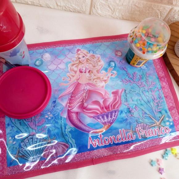 Kit Escolar Sereia Personalizado 7 Pecas