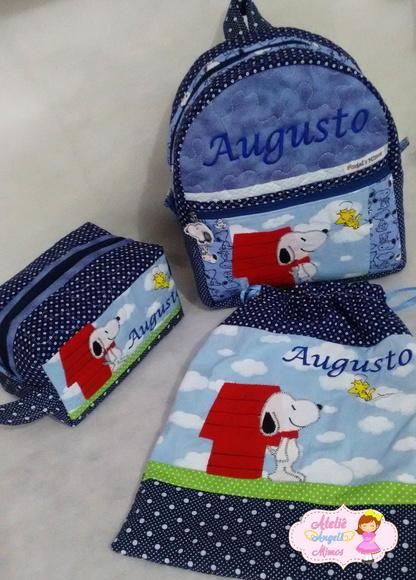 kit escolar/creche Snoopy