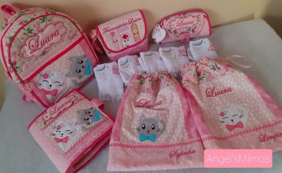 Kit escolar/Kit creche personalizado 11 peças