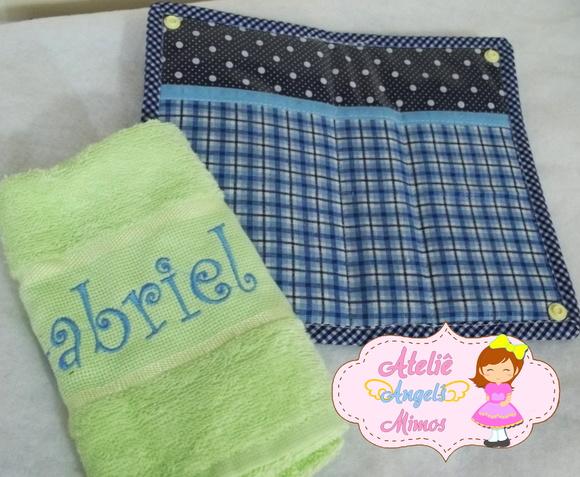 Kit escolar/viagem Menininho 5 peças
