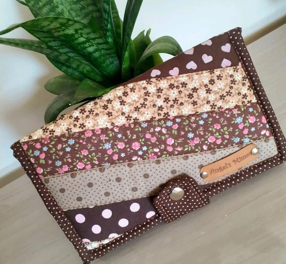 kit floral frasqueira box+ carteira