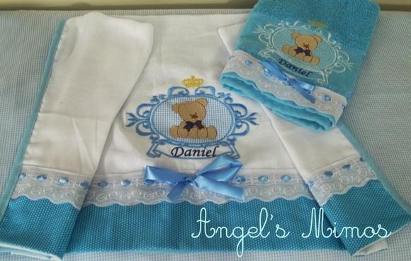 Kit fralda de passeio+ toalhinha Ursinho