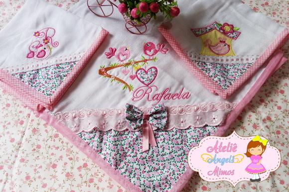 Kit Fraldas Menina Passarinhos