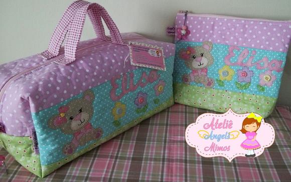Kit frasqueira + necessaire G ursinha