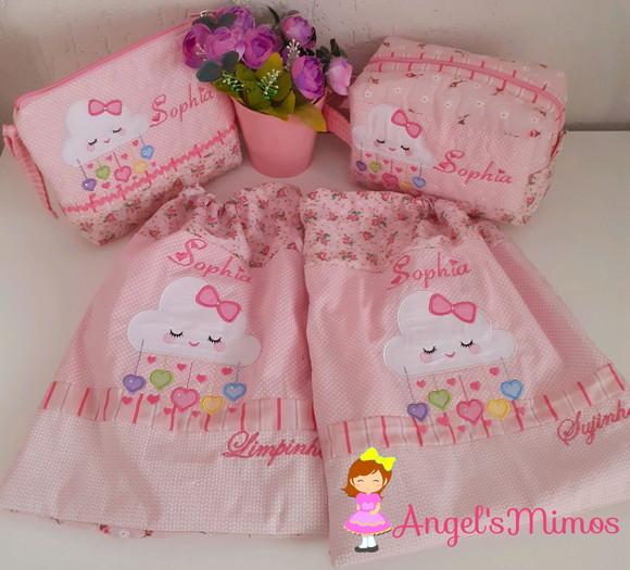 Kit infantil 4 peças chuva de benção