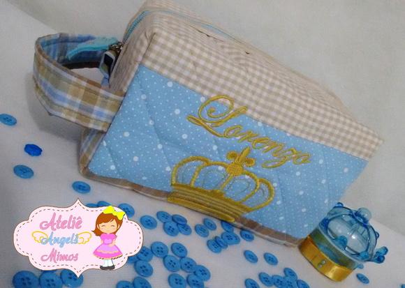 Kit Necessaire box + capa de cartão de vacina Realeza