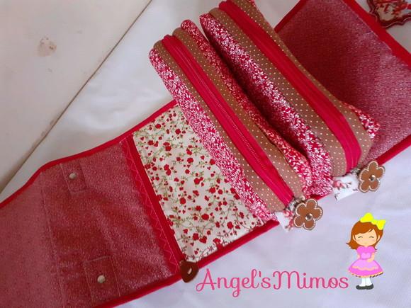 kit Professor 3 peças vermelho passarinho