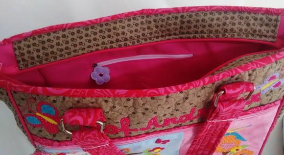 kit professor bolsa + estojo Corujinha