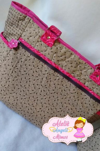 kit professor bolsa + estojo Corujinha