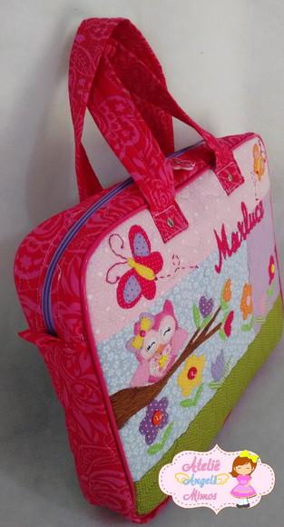 Kit professor corujinha bolsa + carteira