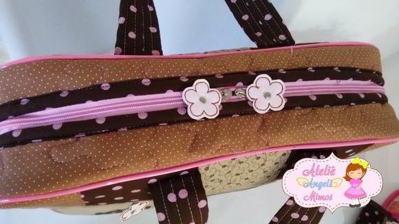 Bolsa Professora, estojo e capa de caderno personalizada