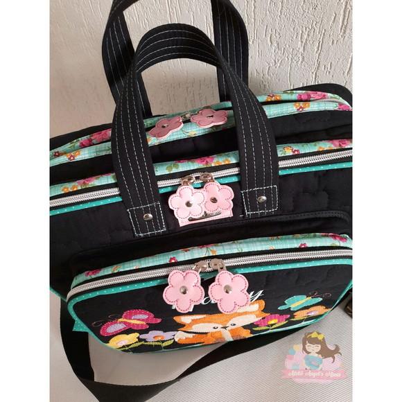 Bolsa Professora com divisões, porta tablet,estojo personalizado