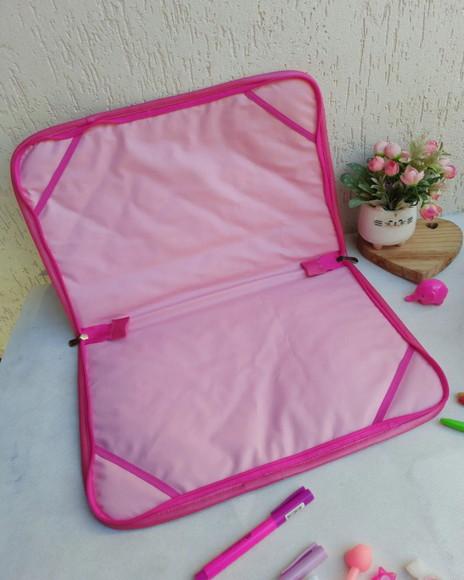 Bolsa Professora com divisões, estojo com divisões e capa noteb