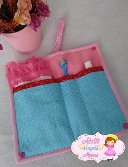 kit viagem/escolar/creche pequena sereia