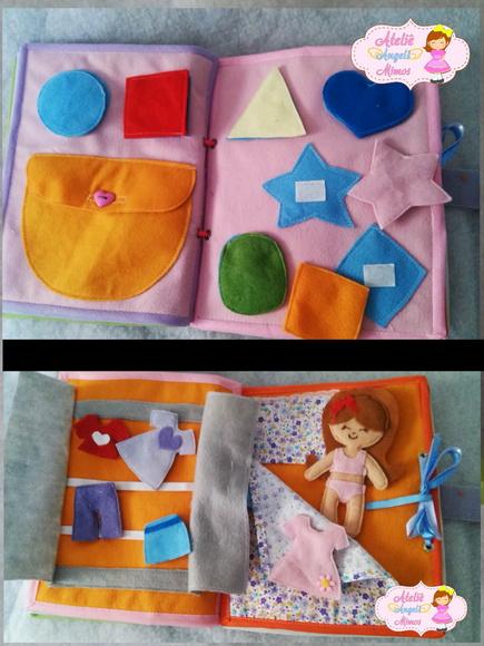 Livro interativo infantil feltro