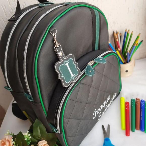 Mochila 3 divisoes G material sintético +lancheira
