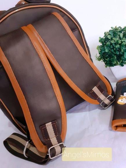 Mochila 3 divisoes M couro sintético Cowboy