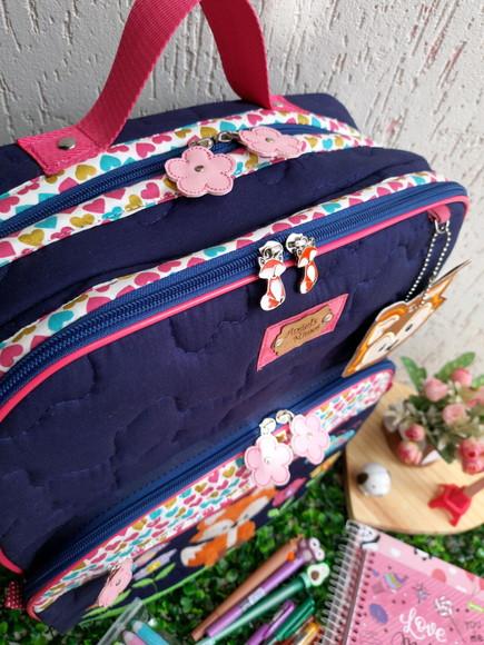 Bolsa Professora 3 divisões Raposinha